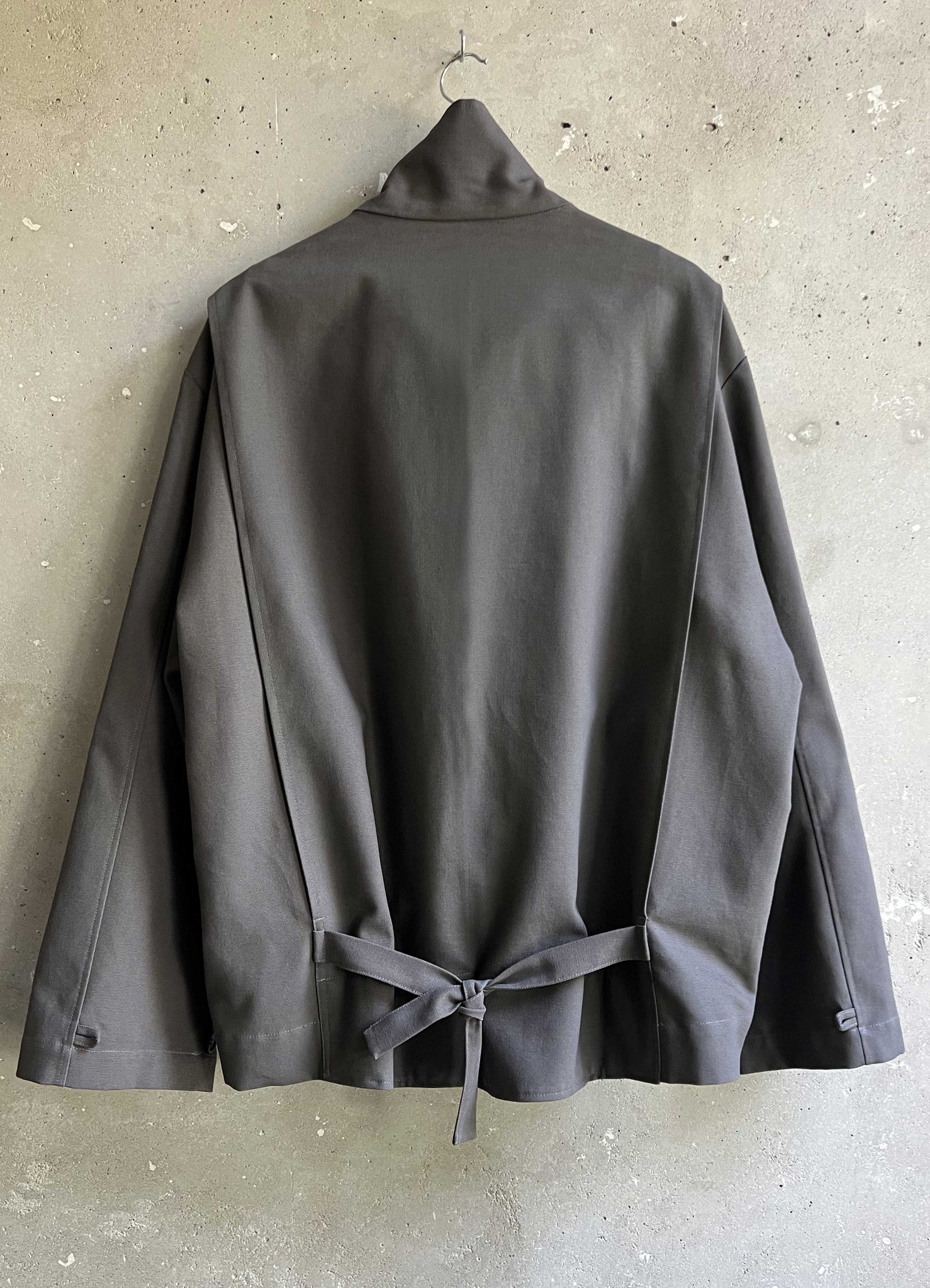 Club jacket concrete grey canvas