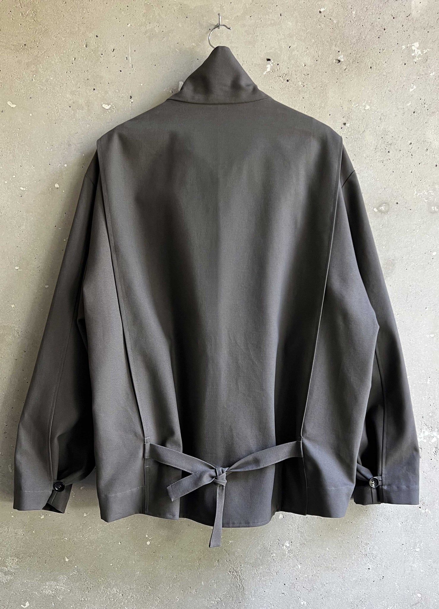 Club jacket concrete grey canvas