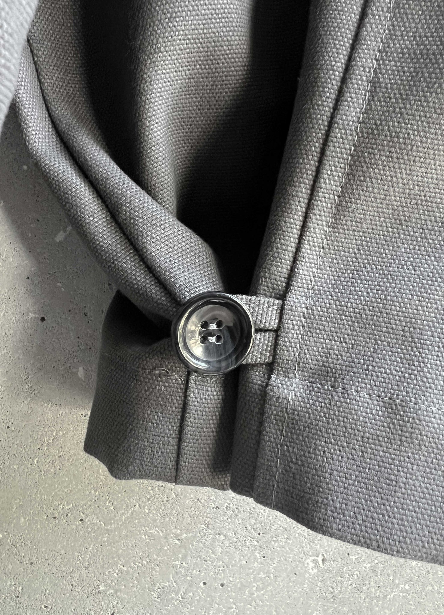 Club jacket concrete grey canvas