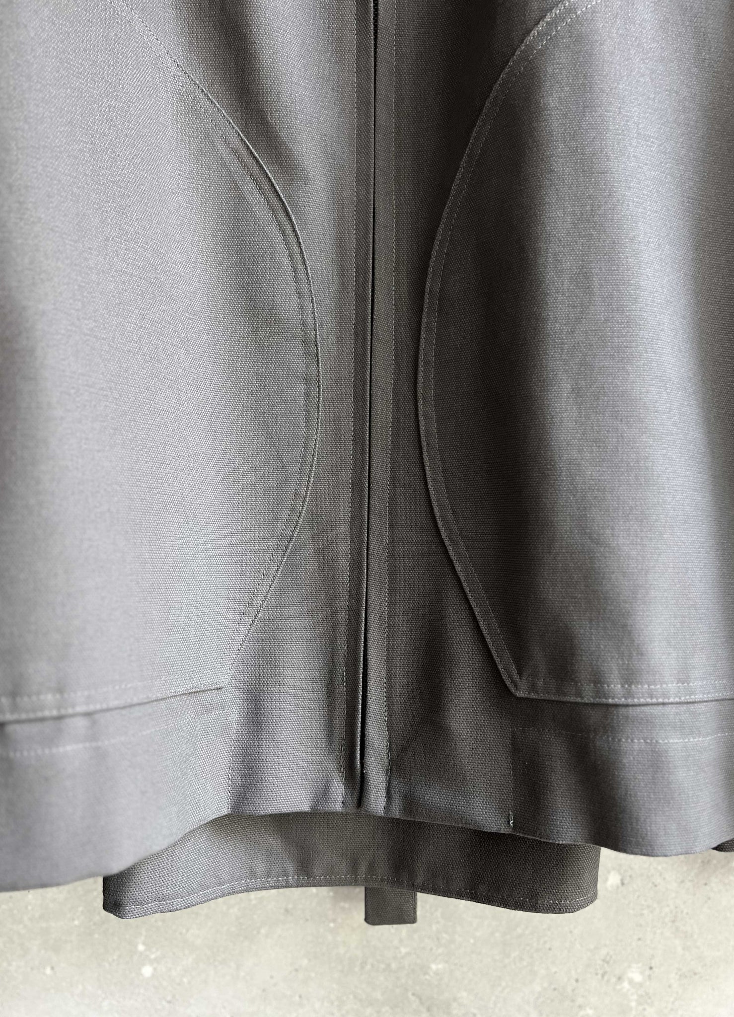 Club jacket concrete grey canvas