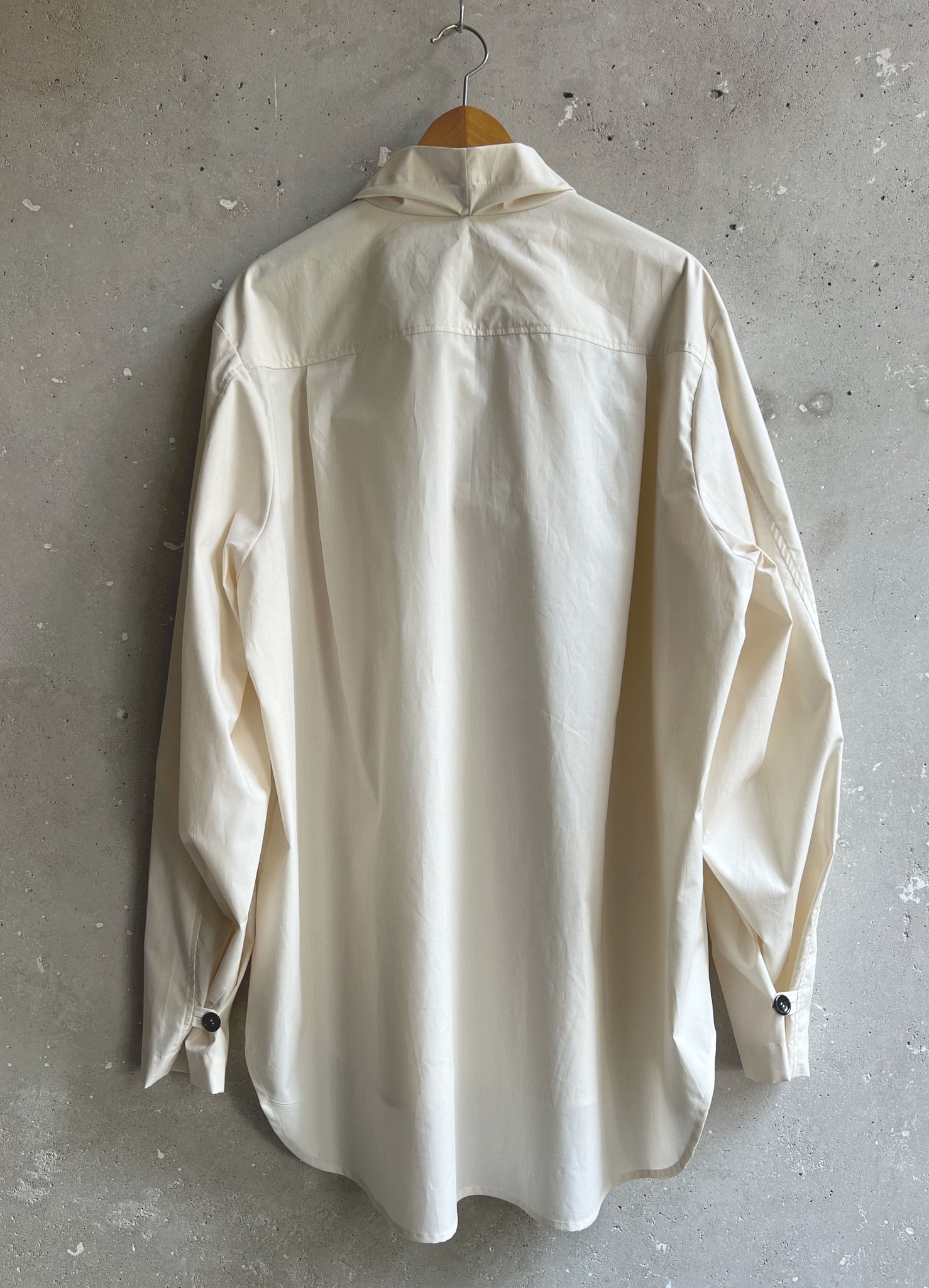 Funnel neck smock natural