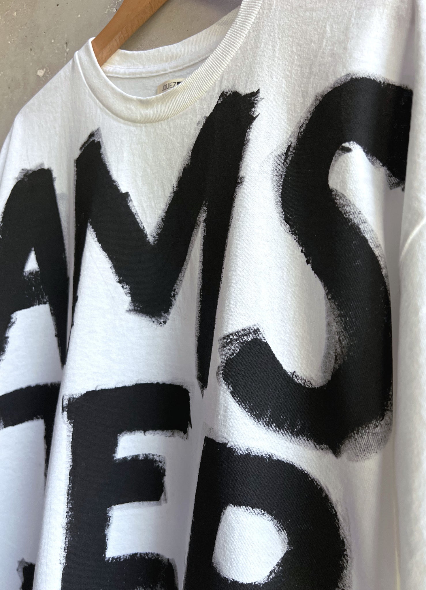 Hand painted AMSTERDAM Tee white