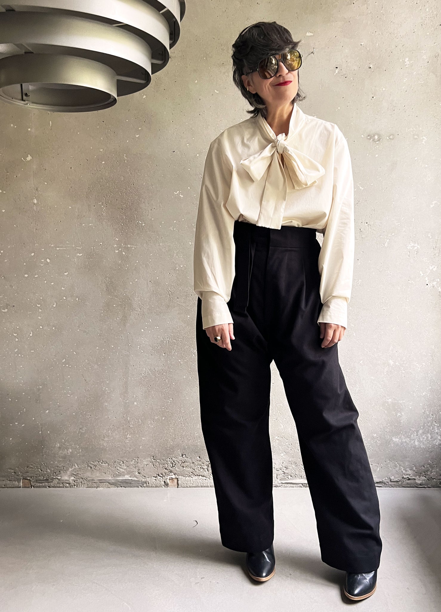 Paris trousers black canvas