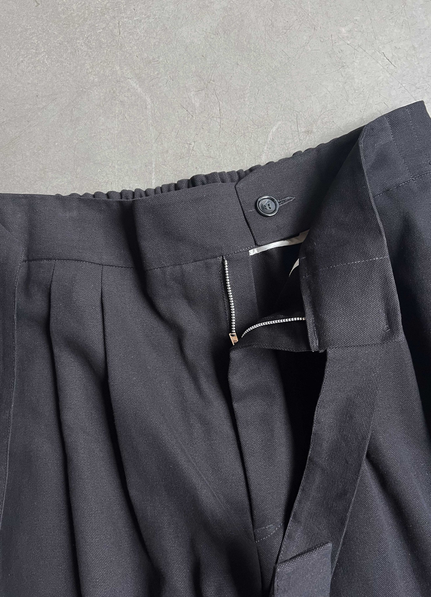 Paris trousers black canvas