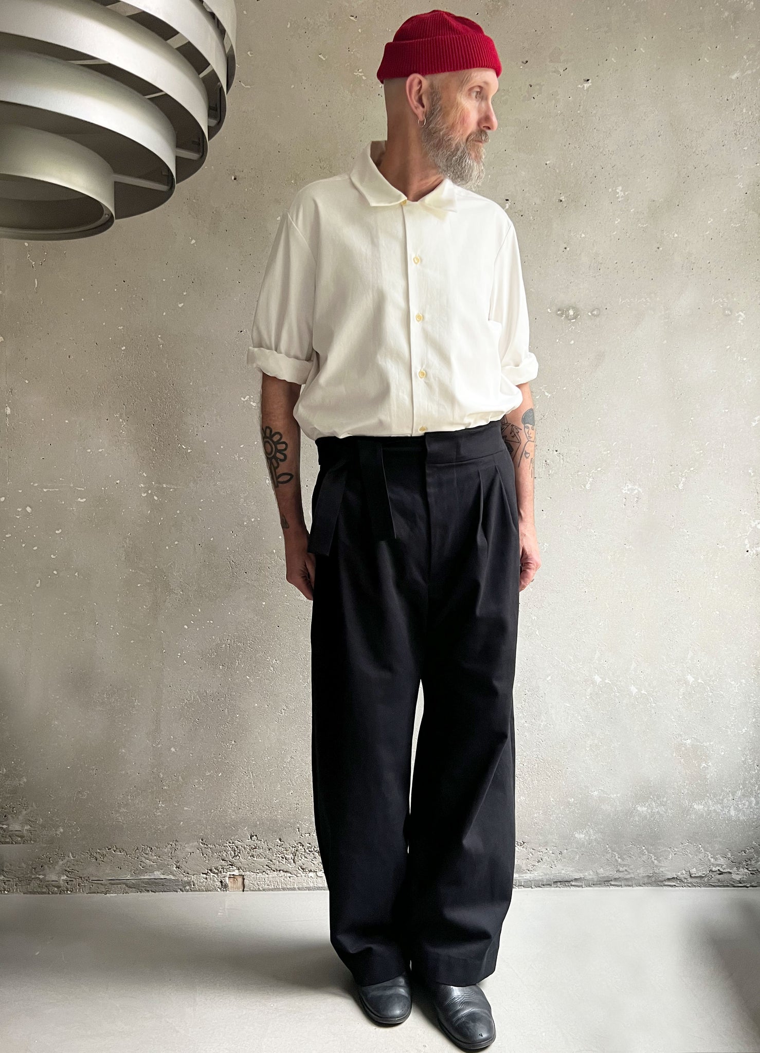 Paris trousers black canvas