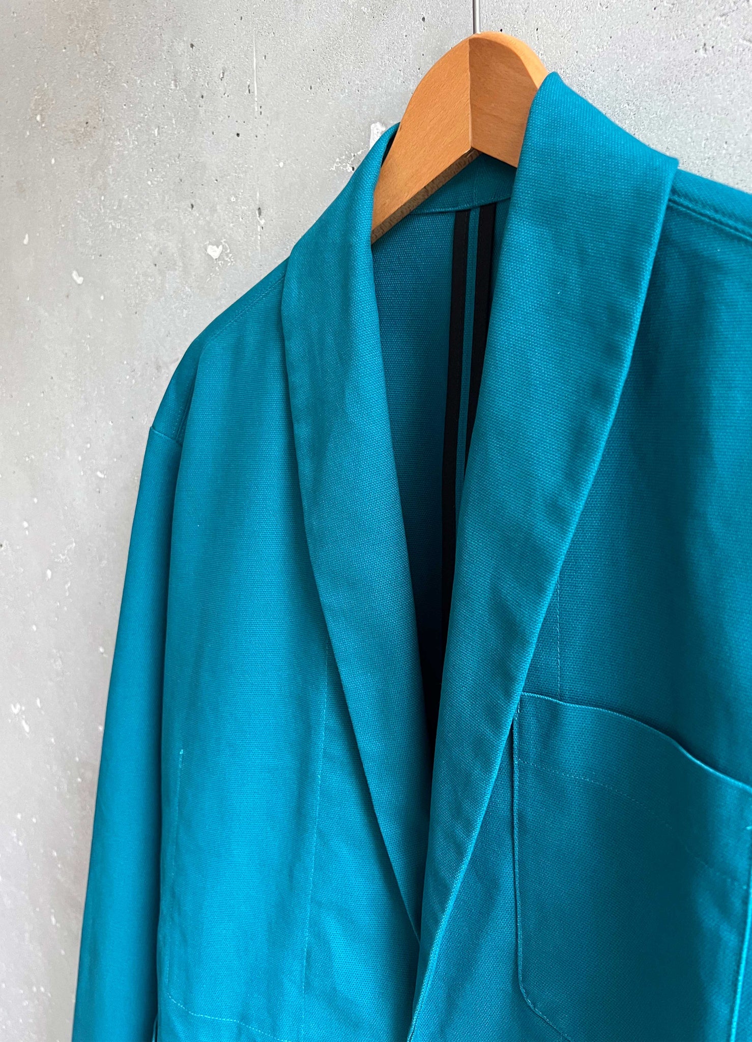 Soft Suit jacket rich turquoise canvas