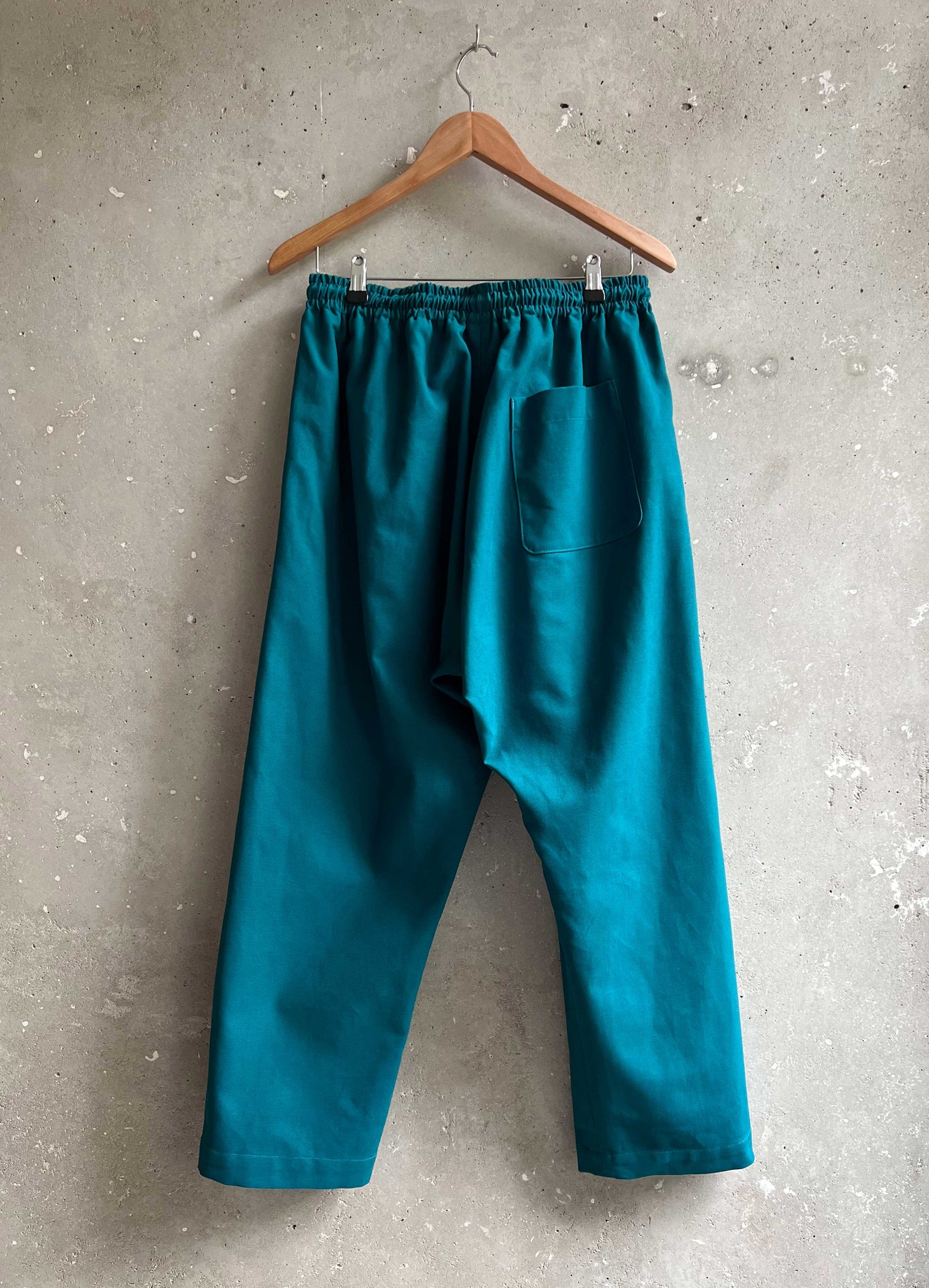 Soft Suit pants rich turquoise canvas