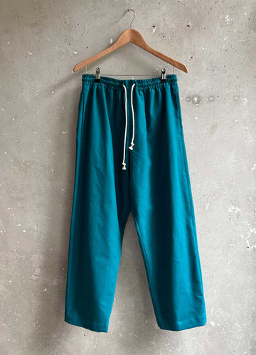 Soft Suit pants rich turquoise canvas