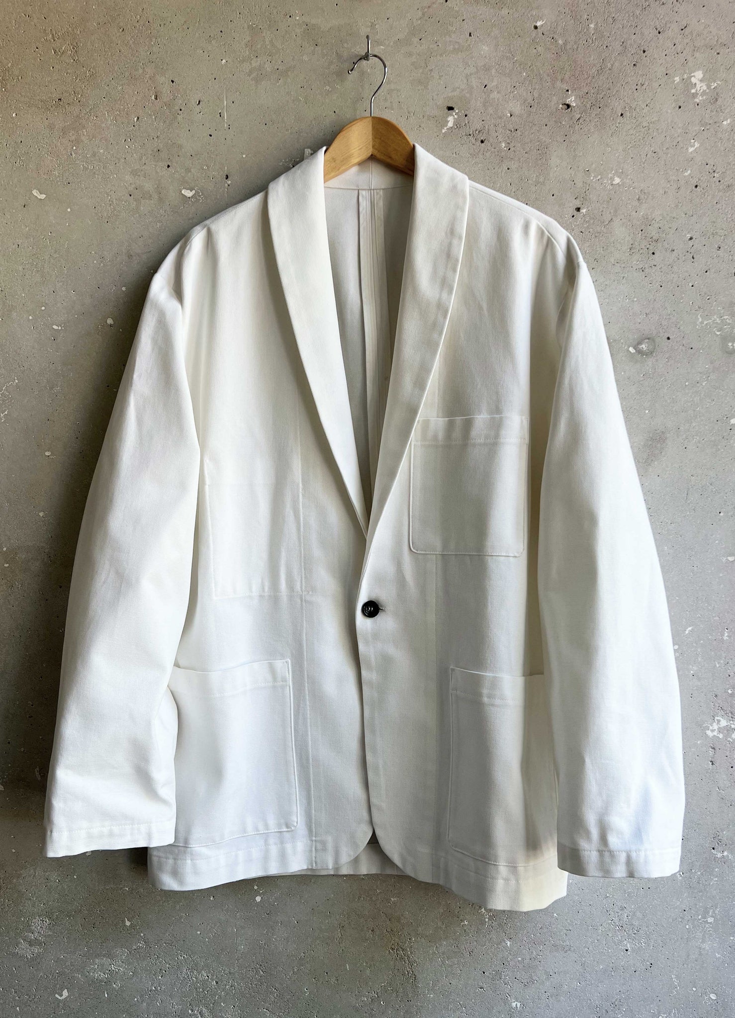 Soft Suit jacket white canvas