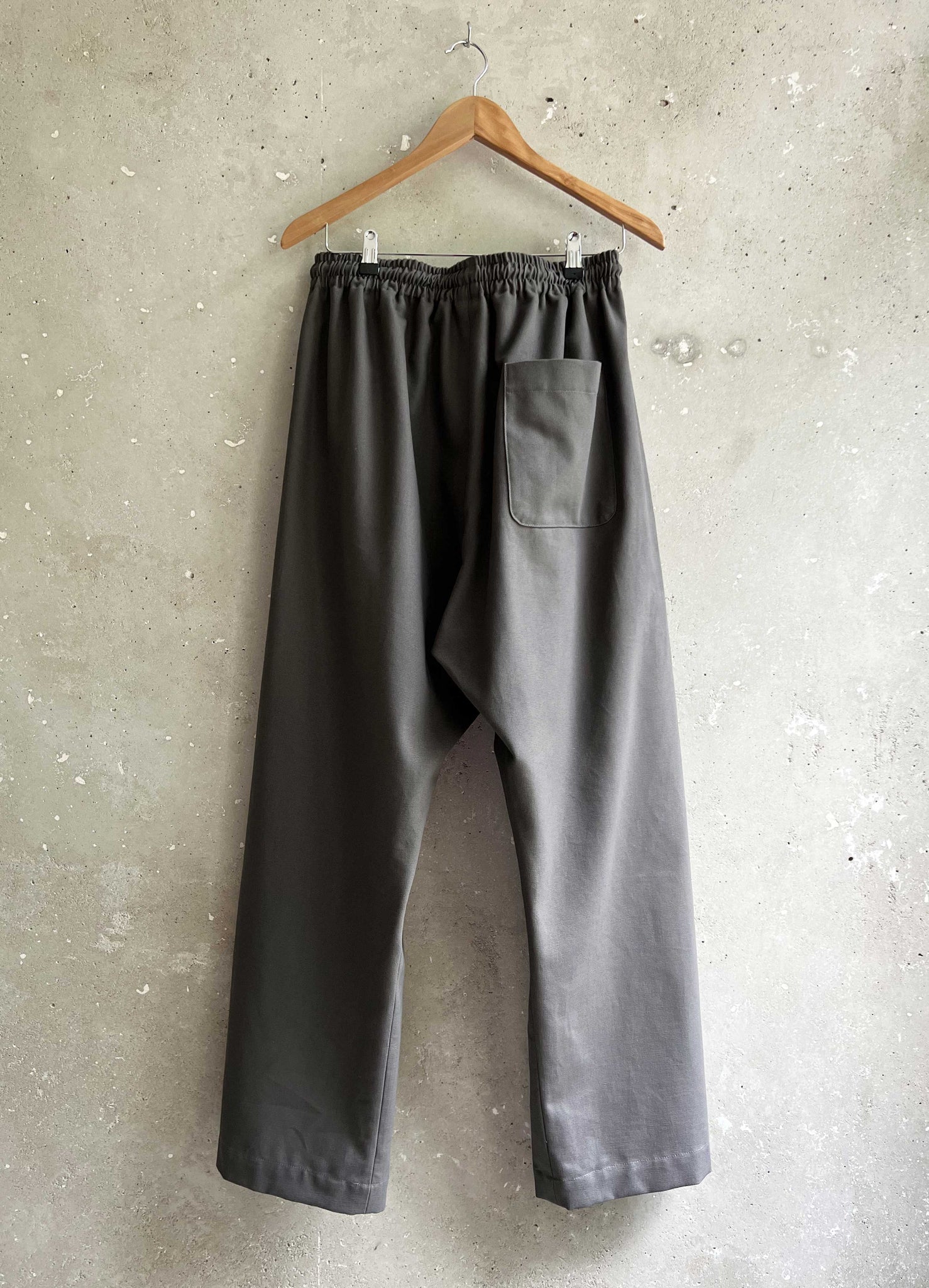 Soft Suit pants concrete grey canvas