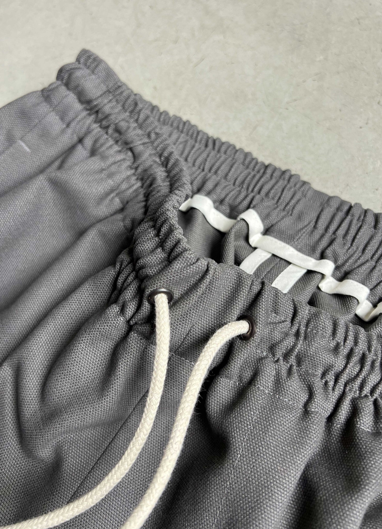 Soft Suit pants concrete grey canvas
