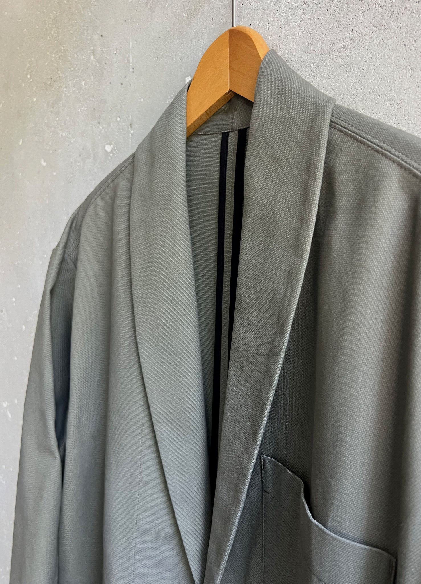 Soft Suit jacket olive grey canvas