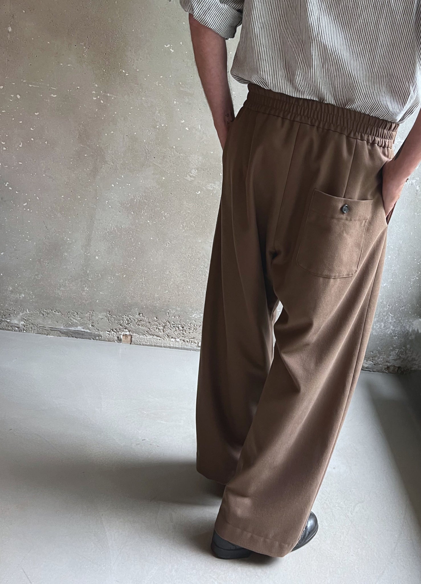 Paris trousers milk chocolate moleskin