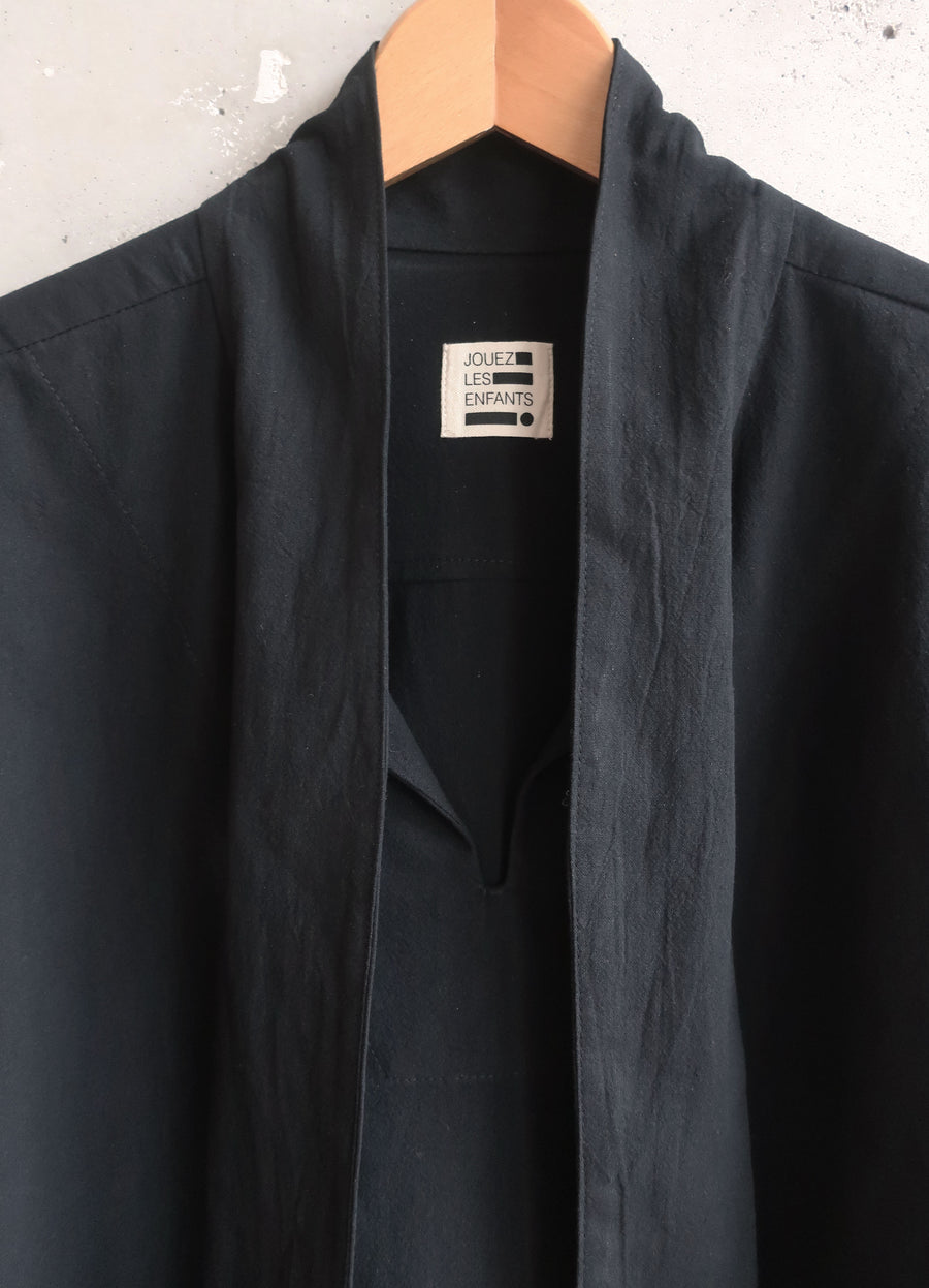 Atelier smock black cotton