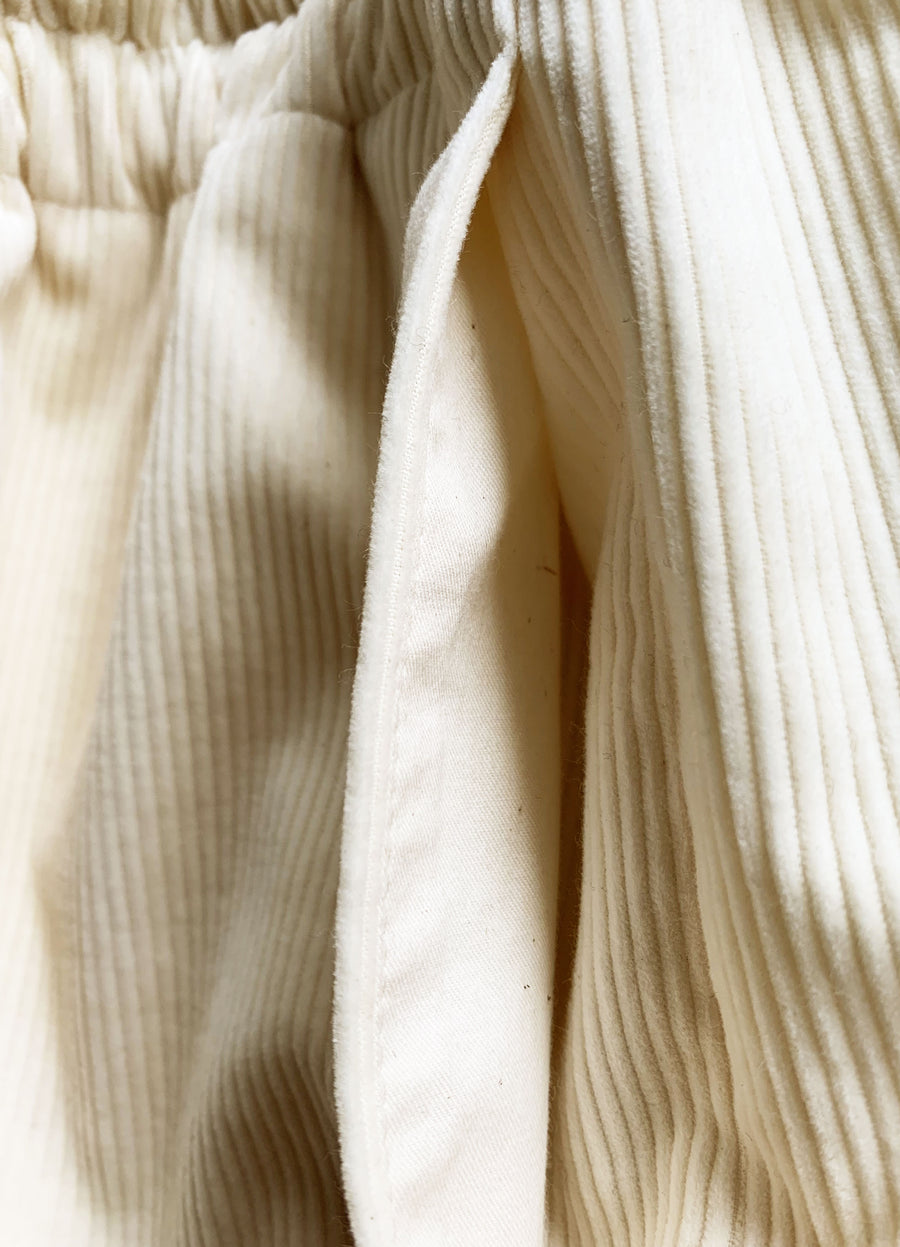 Action pants cream corduroy