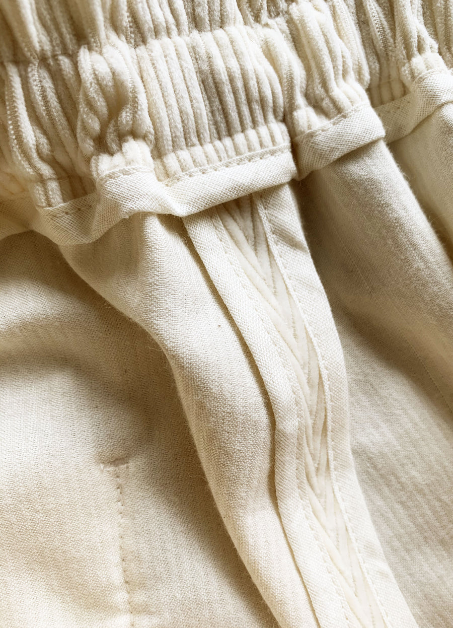 Action pants cream corduroy