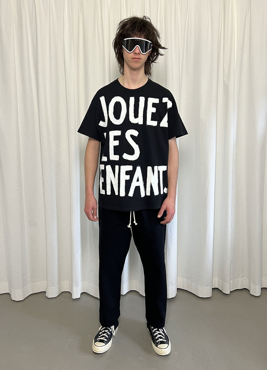 Big black Tee hand painted