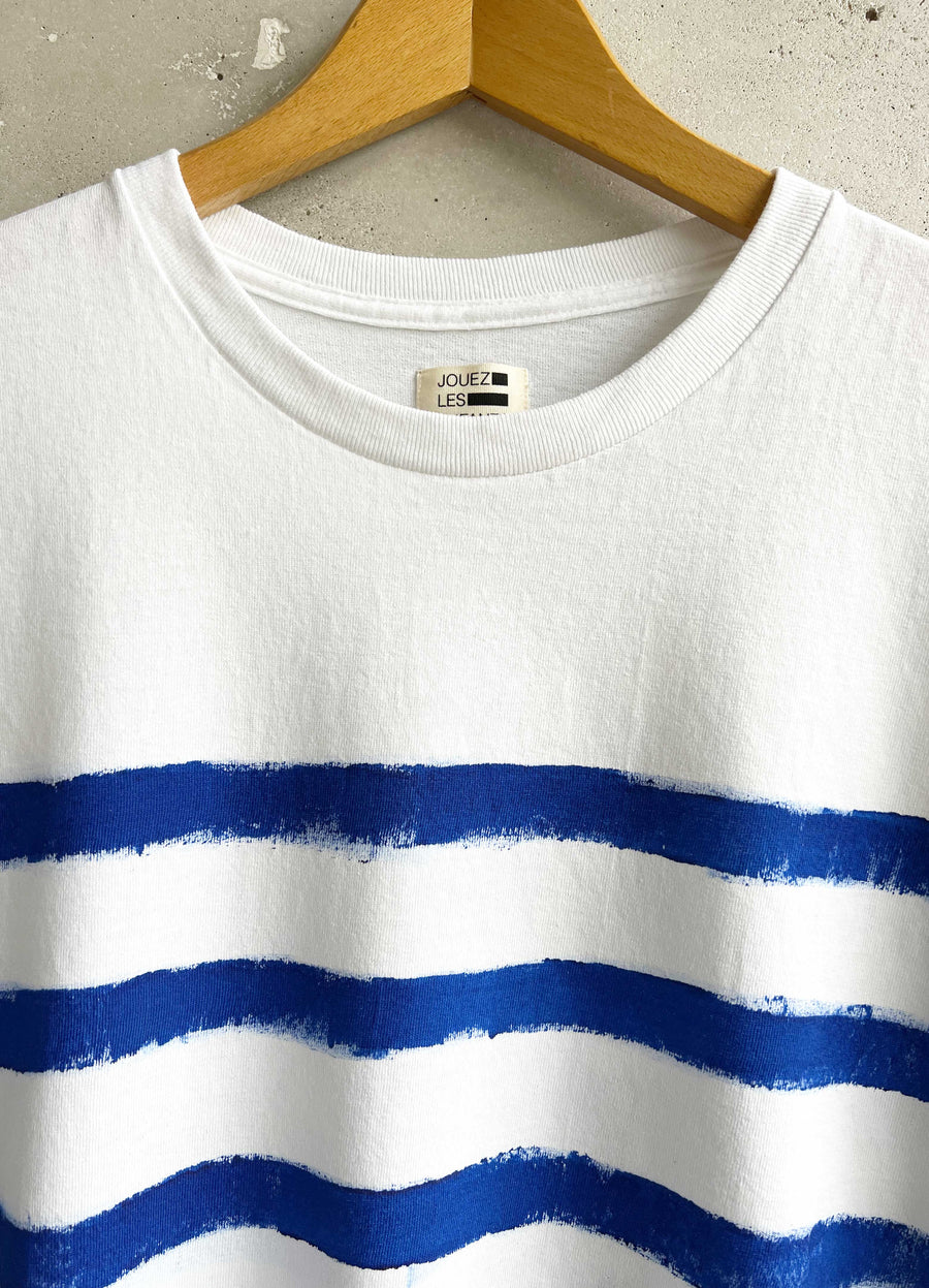 Breton striped Tee hand painted