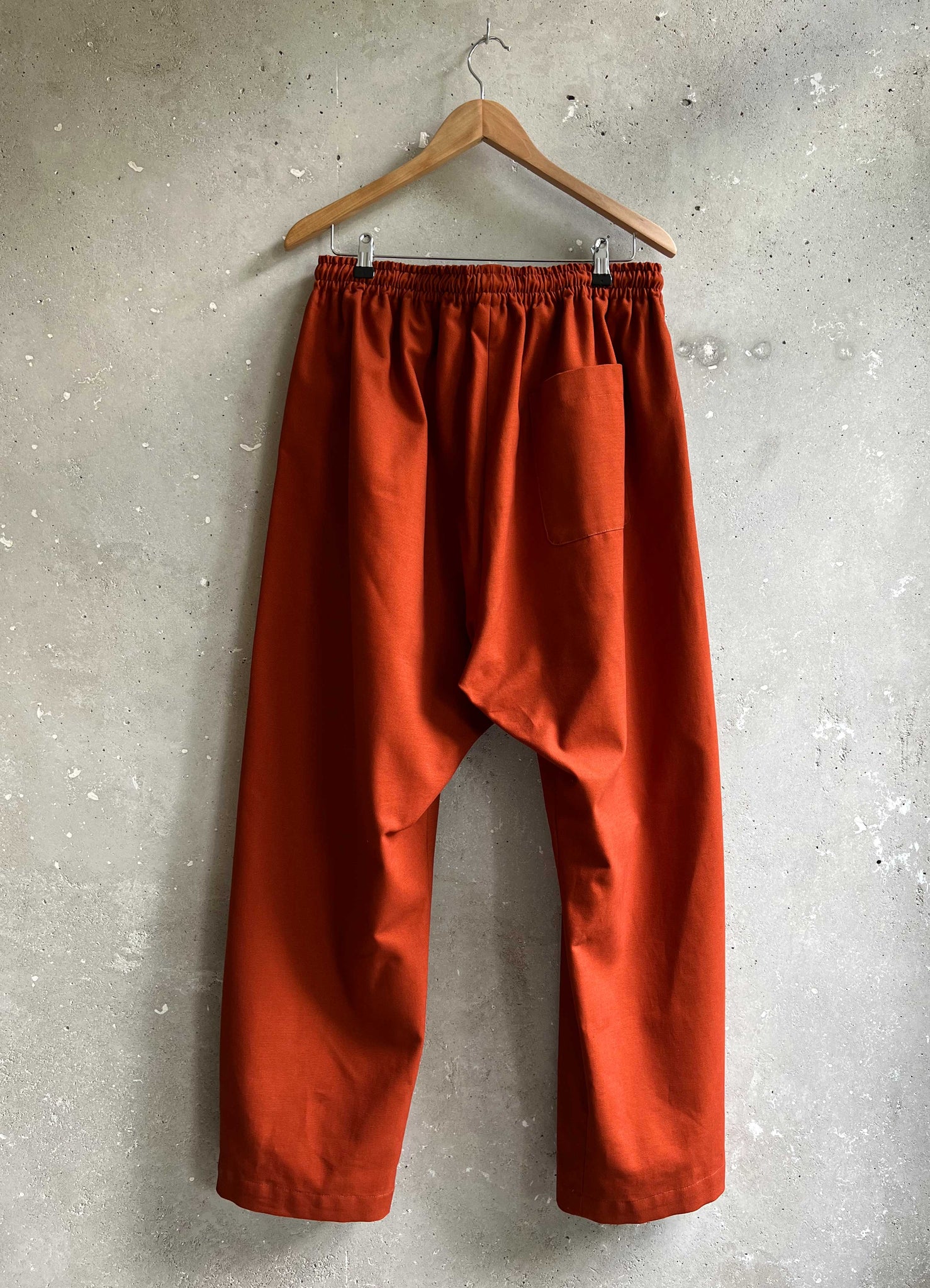 Soft Suit pants burnt orange canvas