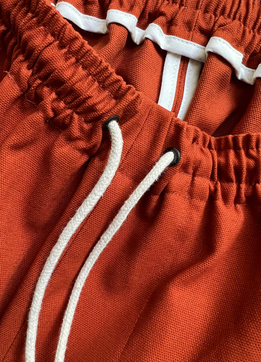 Soft Suit pants burnt orange canvas