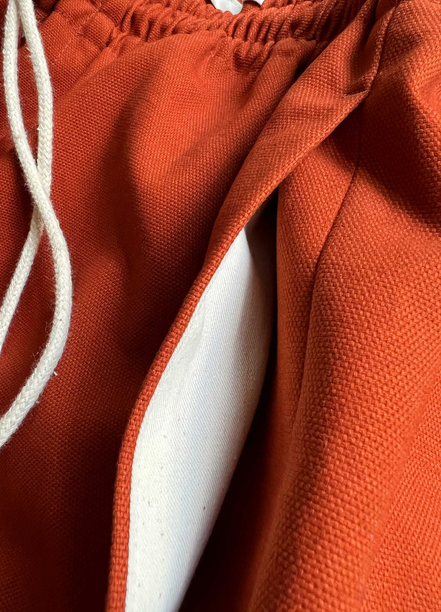 Soft Suit pants burnt orange canvas