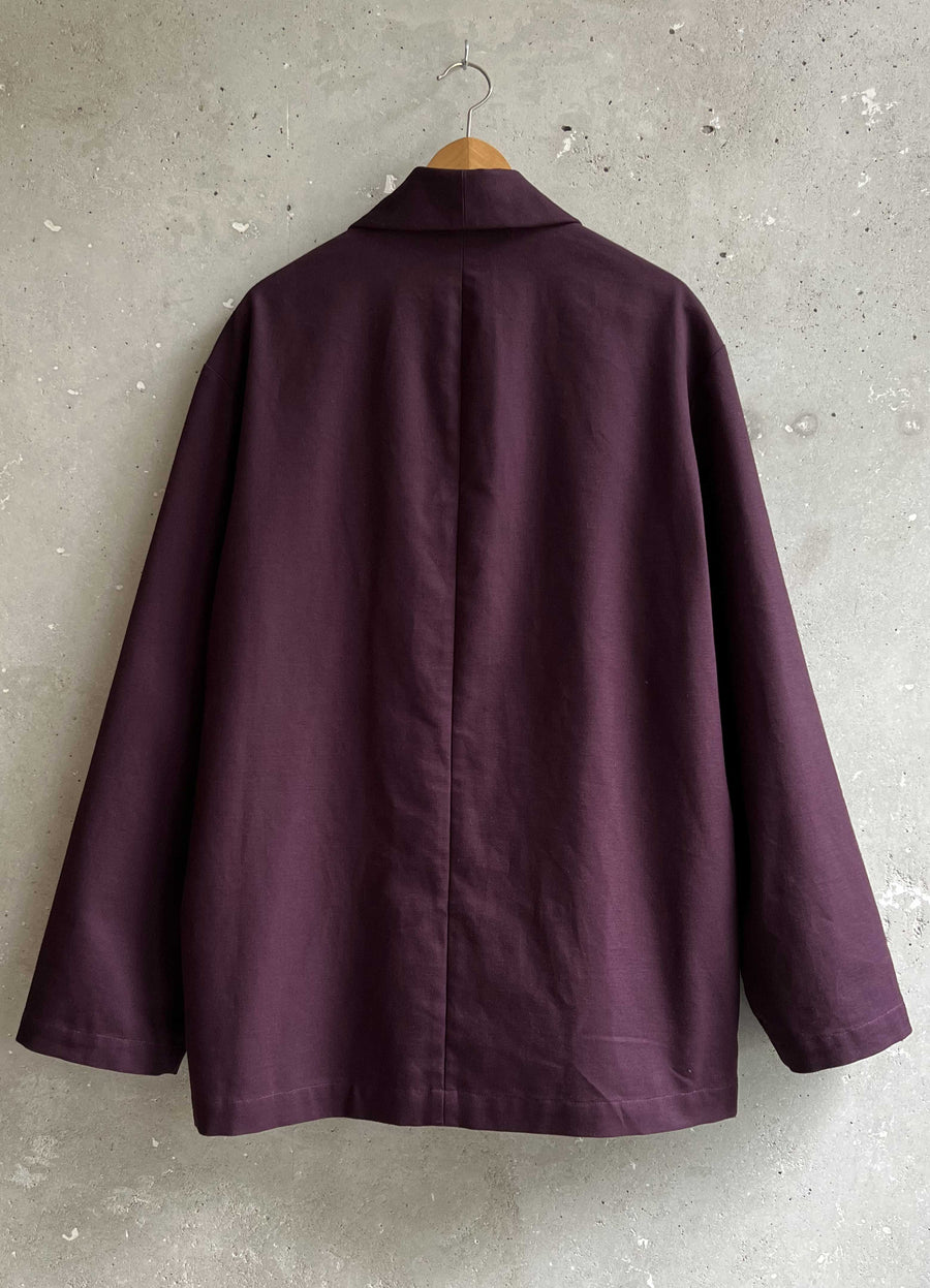 Soft Suit jacket deep purple canvas