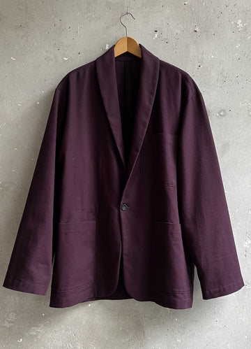 Soft Suit jacket deep purple canvas