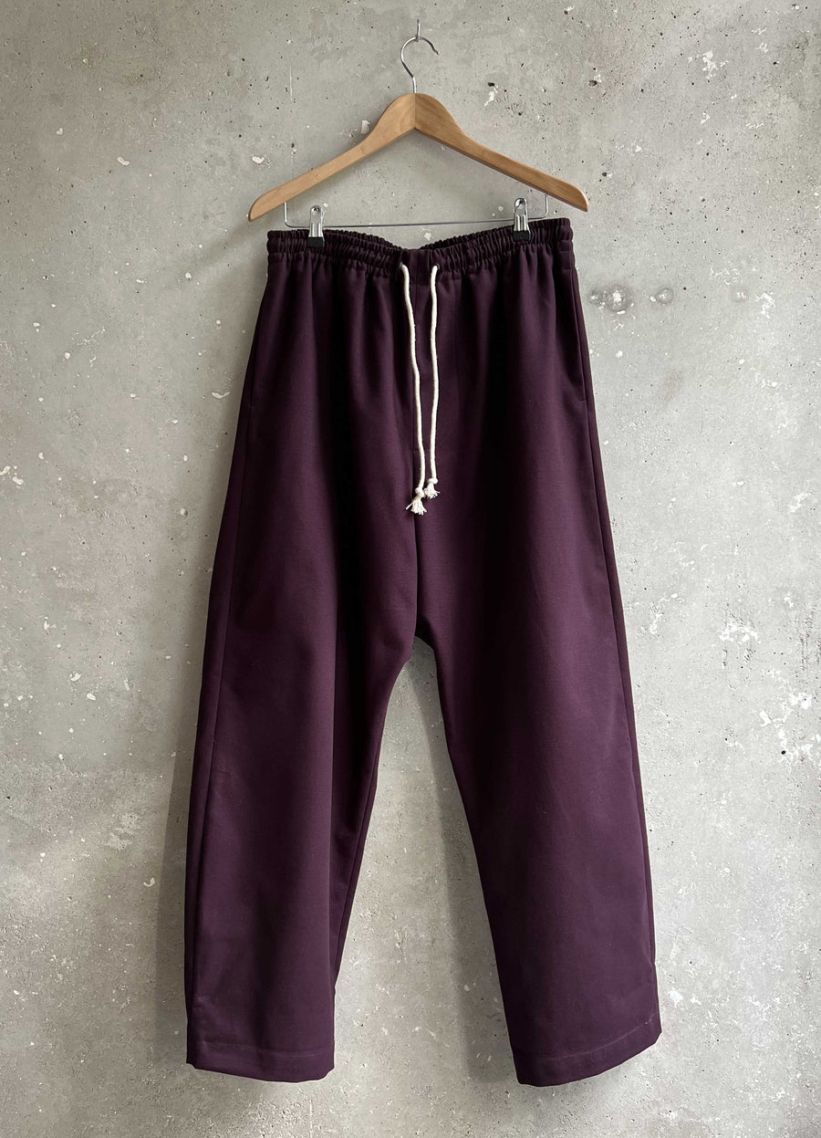 Soft Suit pants deep purple canvas