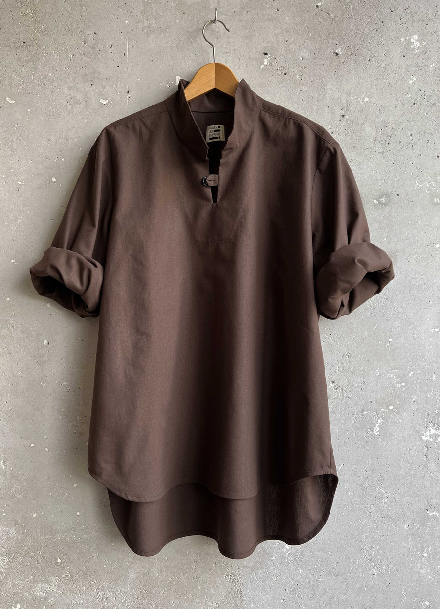 Smock shirt courier brown